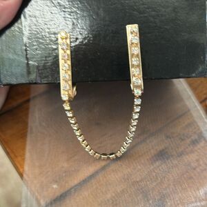 Vintage Aurora Borealis gold sweater clip